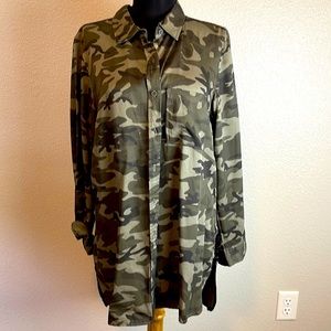 Tribal Jeans button down top/dress, size small